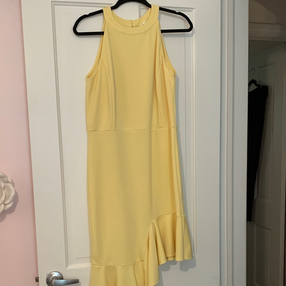 VENUS Asymmetrical Yellow Dress